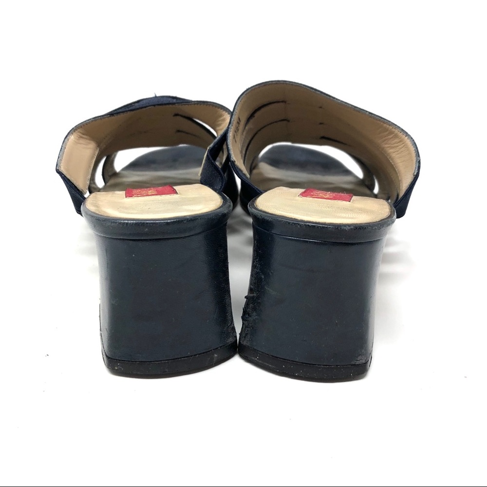 VAN ELI blue fabric slides - Picture 6 of 7